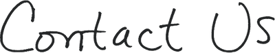 Contact Us written in Alecia's andwriting